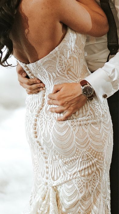 Suknia ślubna Justin Alexander sukienka do ślubu z koronki koronkowa