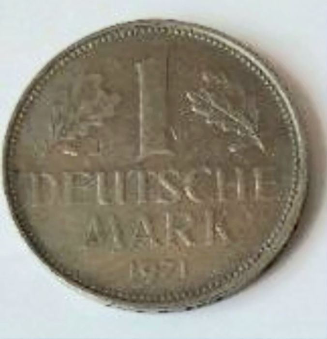 Marka niemiecka 1971 i 10 Pfenning 1980