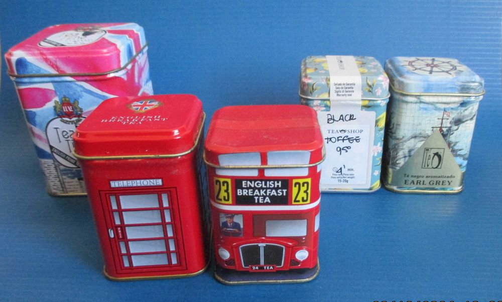 Caixinhas em Lata de Chá