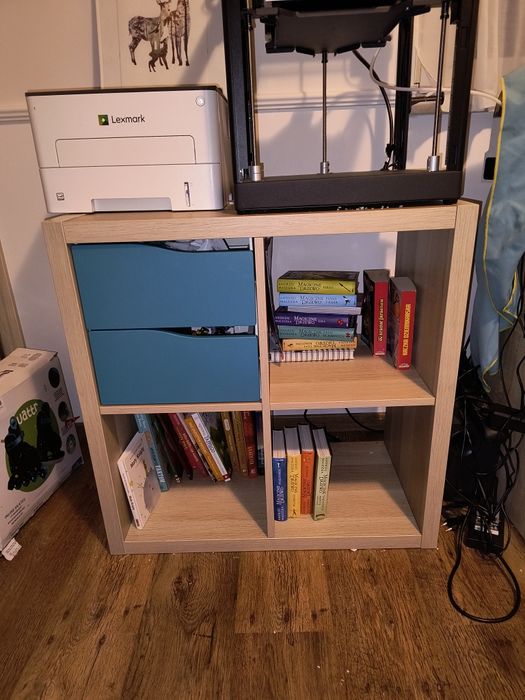 Regal Ikea Kallax 2x2 z szufladami. Stan bdb