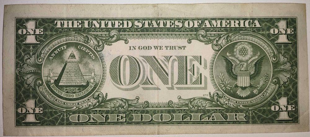 1 dolar 1957 A rok - SILVER CERTIFICATE - stan - VF/XF banknot