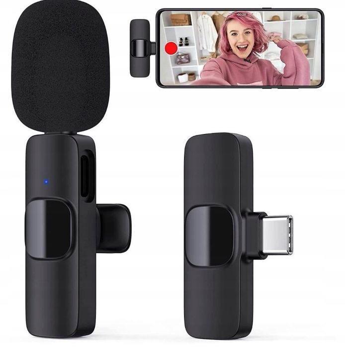 Nowy mikrofon bezprzewodowy Lavalier USB-C – idealny do vlogów