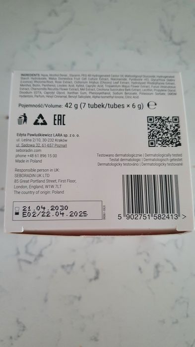 Seboradin fitocell 6 ampułek