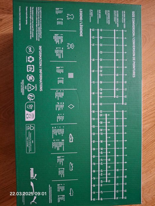 Мужские кросовки (кеды) низкие Puma Palermo 396463-10 45 Черные