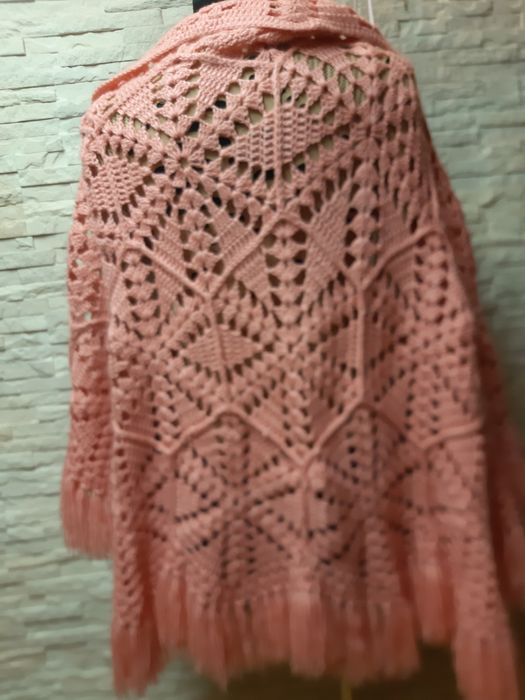 ?Szal, chusta handmade,ażur,szydełkowa,dziergana
