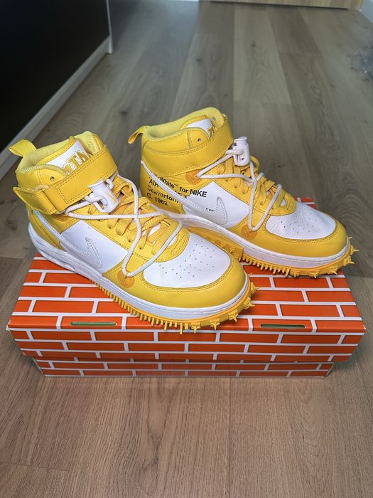 Nike Air Force 1 Mid Off-White Varsity Maize
