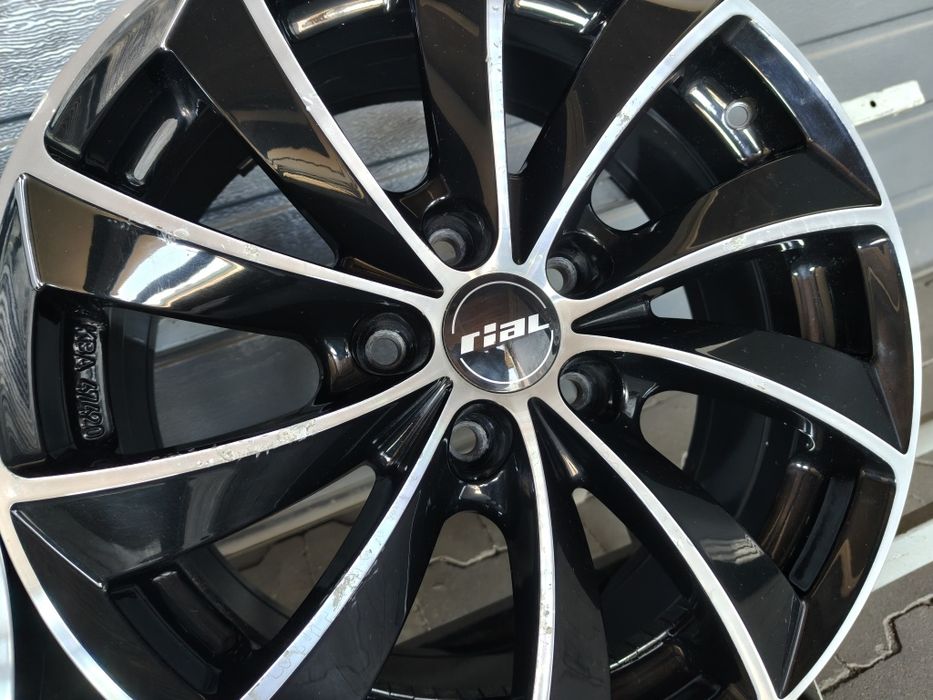 Felgi aluminiowe Rial Czarne VW Audi Skoda Seat 7,5x17'' 5x112 ET47 Komplet