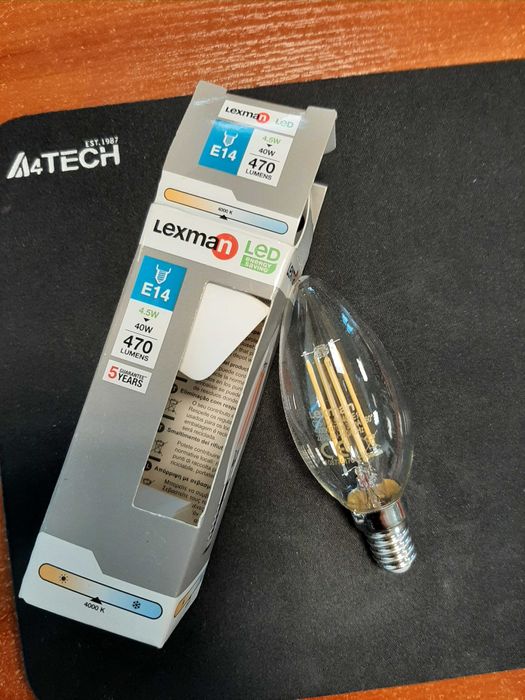 Żarówka LED LEXMAN 4,5W E14 470LM 4000K - 1 szt NOWA.