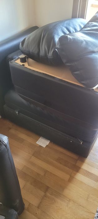 Sofá cama com chaise longue