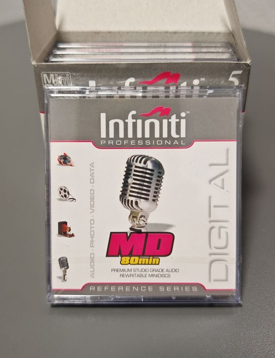Минидиски minidisc Infinity professional 80 min 5 шт