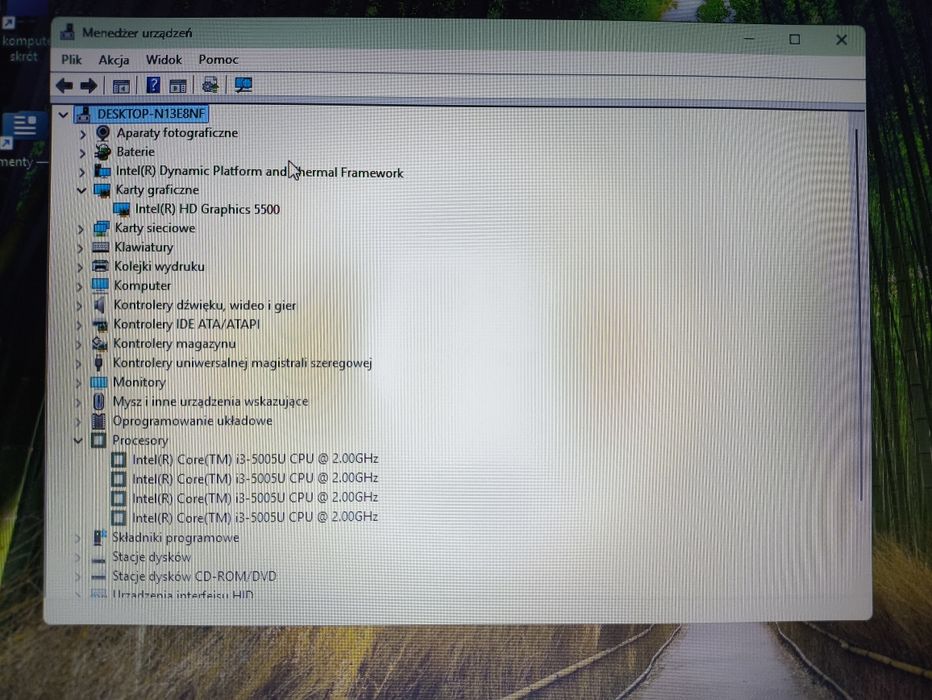 Laptop HP 250 G5 proc. I3 RAM 8 GB