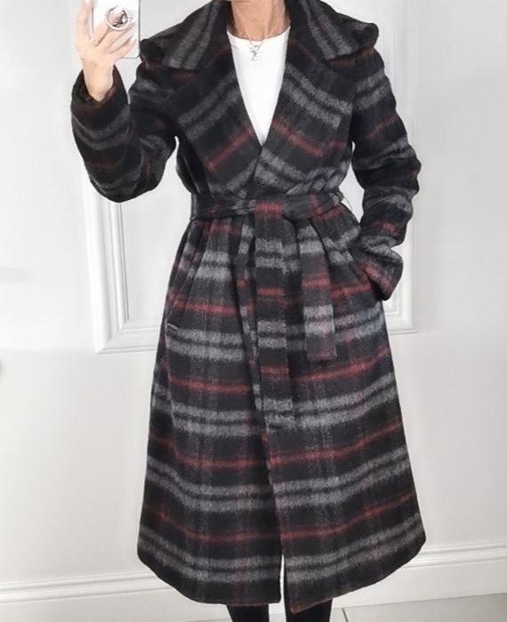 Liu Jo Płaszcz Damski w kratkę L