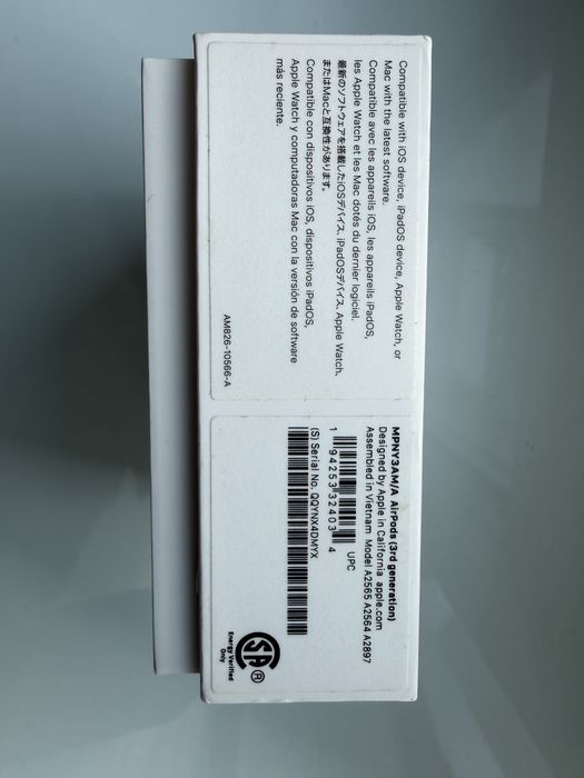 Правий навушник Apple AirPods 3 ОРИГІНАЛ