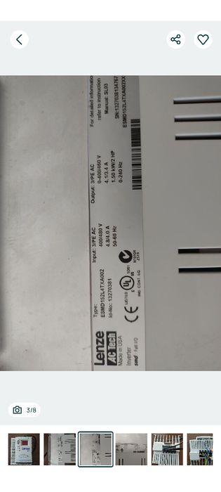 Falownik lenze AC tech 1.50 kv 400/480V
