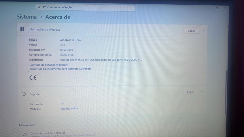 Vendo pc HP NOVO