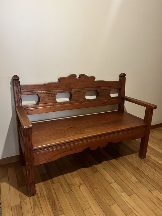 2 peças: Móvel rustico louçeiro + cadeirao