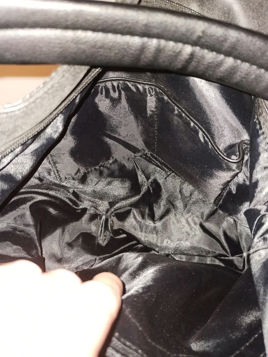 Duża grafitowa torebka z dodatkowym paskiem NOWA