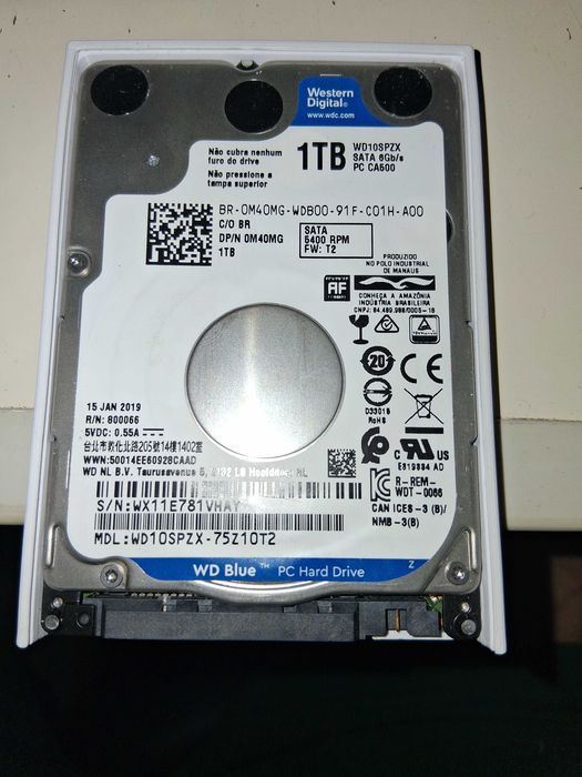 Western Digital 1TB Blue 2.5 SATA III 5400rpm 128MB - WD10SPZX