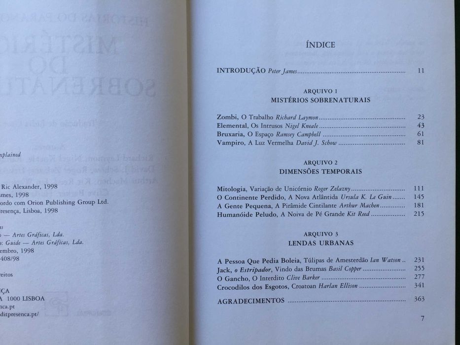 Histórias do Paranormal I - Mistérios do Sobrenatural