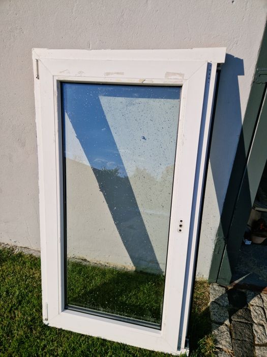 Okno 116x163 85x244 77x138 drzwi balkonowe pcv z demontażu uszkodzone