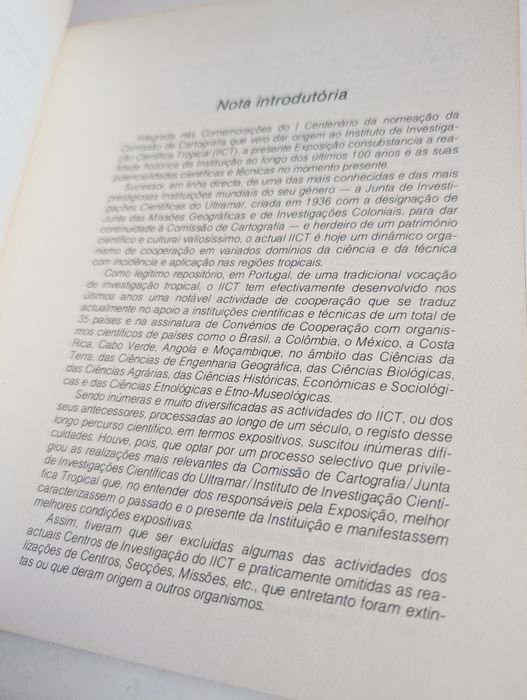 Actividades e Potencialidades do Instituto de Investigação Científica Tropical