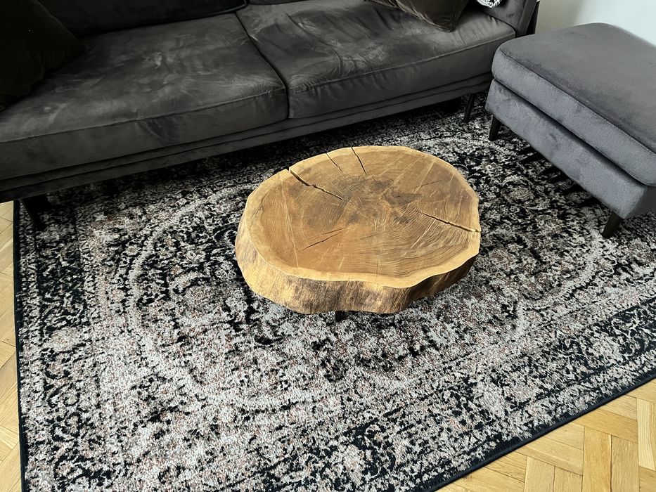 Stolik kawowy z pnia dębu stolik drewniany