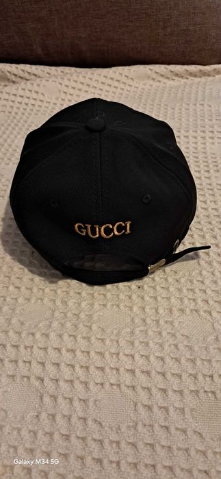 Czapeczka w stylu gucci czarna