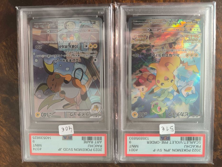 Cartas Graded Pokemon TCG - PSA/BGS/CGC Inglês e Japonês