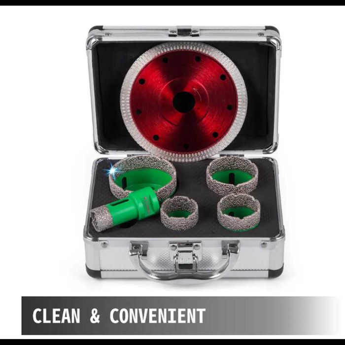 D83- Vevor diamante conjunto de brocas m14 22/35/40/50/65mm