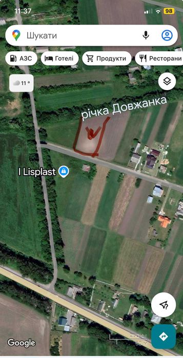 під будівництво cело ОЗЕРНА за 15 кілометрів з Тернополя