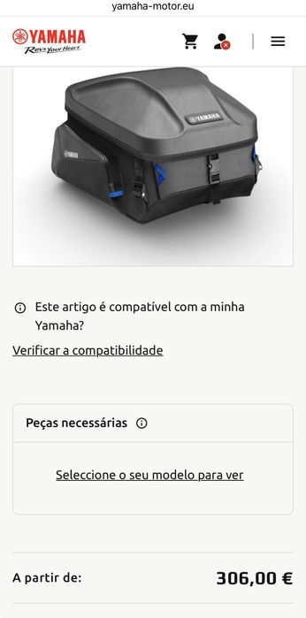 Mala / saco de assento yamaha