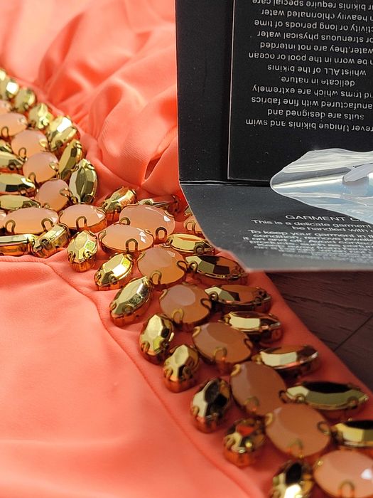 Nowy pomarańczowy strój kostium kąpielowy 36,S monokini Forever Unique