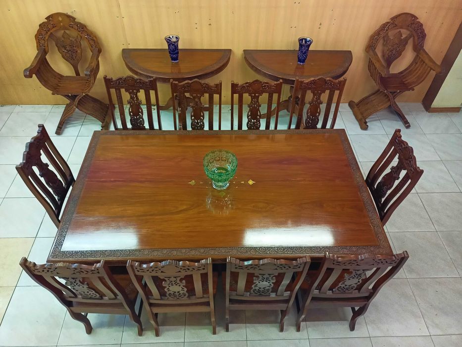 Mesa Jantar Grandes Dimensões Pau Rosa