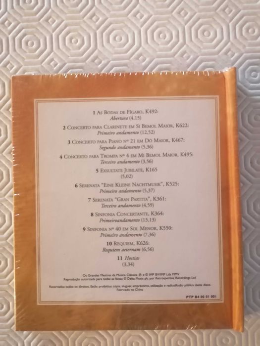 CD NOVO de música clássica Mozart