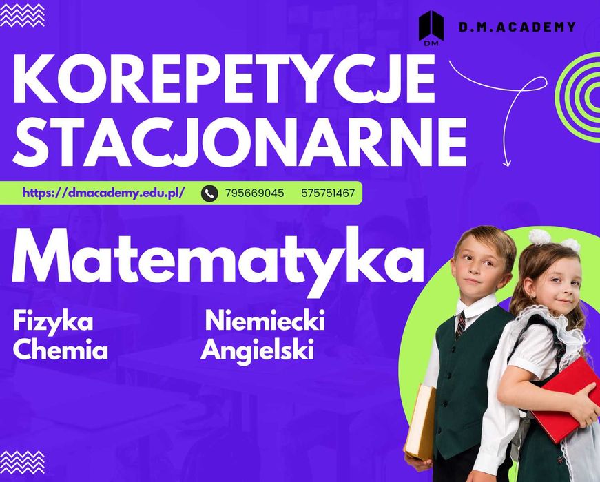 Korepetycje z Matematyki Fizyki Chemii z dojazdem Wrocław/Stacjonarnie