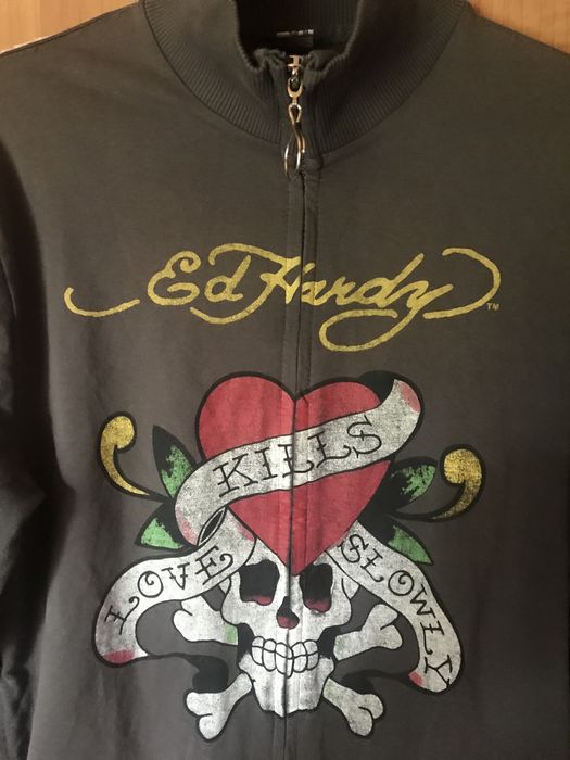 Срочно! Зіп  кофта, кофта  Ed hardy! Вінтаж!