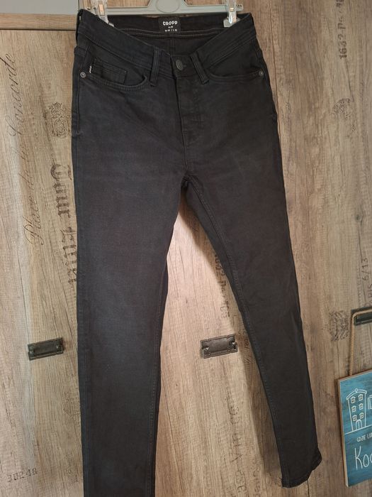 Spodnie Jeansy Croop czarne męskie