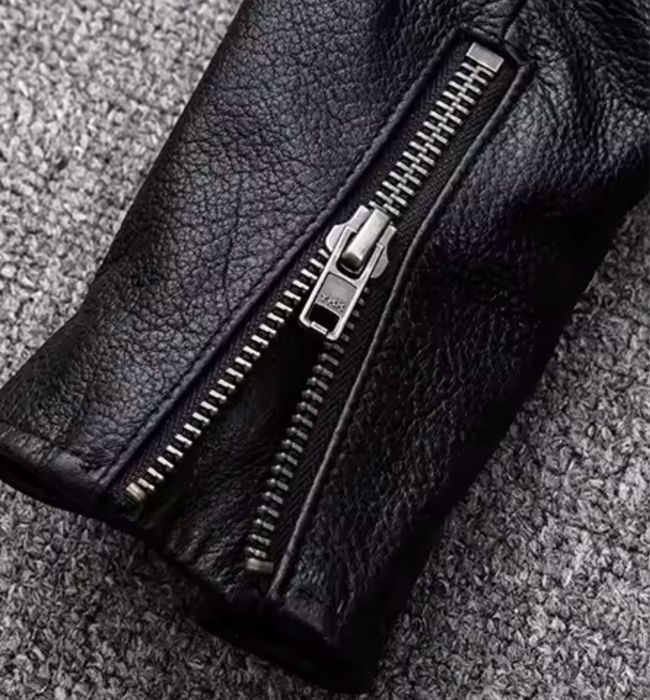 Męska kurtka skórzana bikerka ramoneska skóra naturalna moto vintage