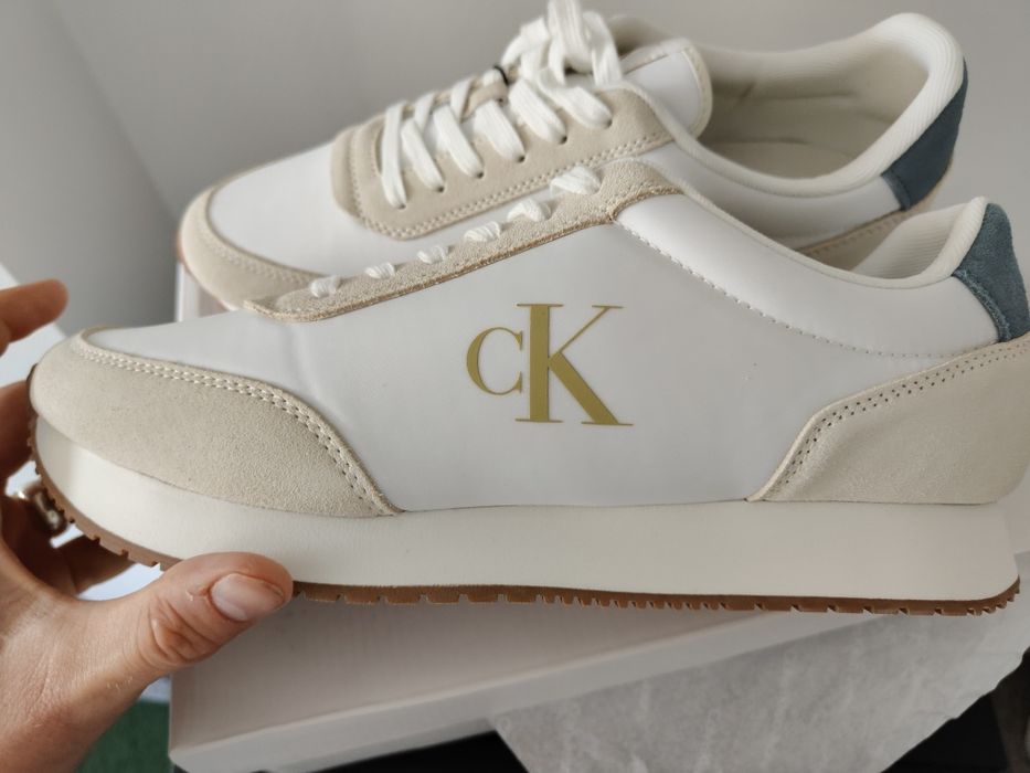 Sneakersy nowe Calvin Klein CK retro runner iconic