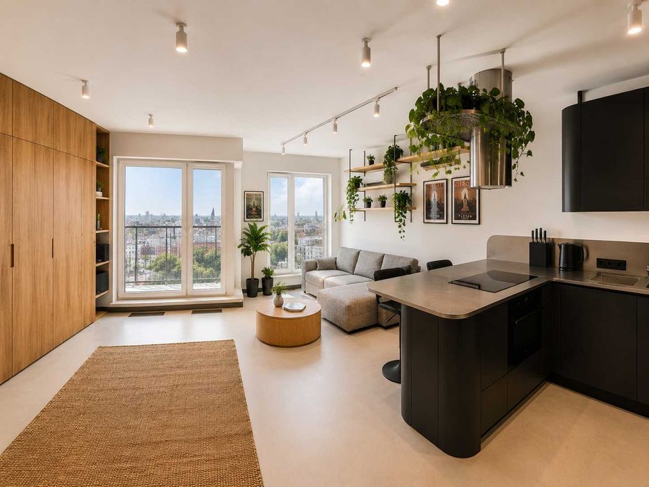 Nowy designerski apartament | 12 piętro | panorama Katowic
