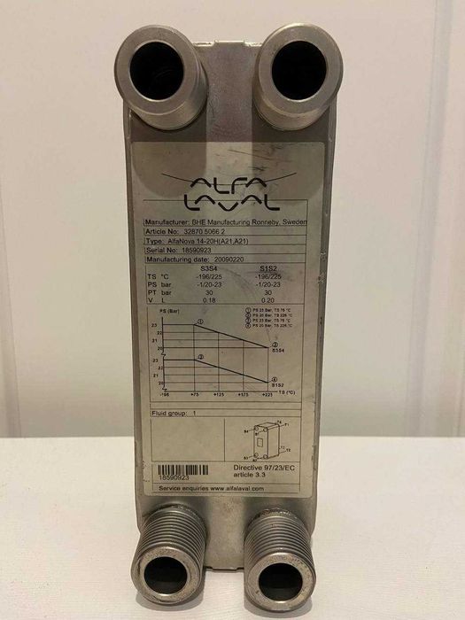 Теплообмінник Alfa Laval AlfaNova 14-20H пл-тый сварной теплообменник