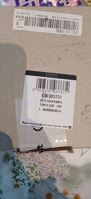 Bomba de agua Ariston Hotpoint