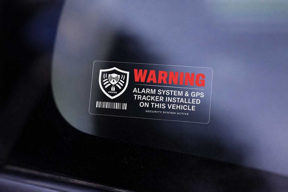 Autocolantes de Alarme para Vidro Carro - Dissuasores Anti Roubo