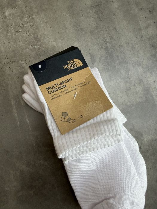 The north face multi sport cush quarter socks white шкарпетки