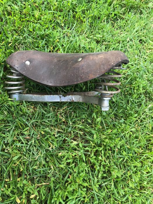 Siodełko do roweru ze skóry PRL