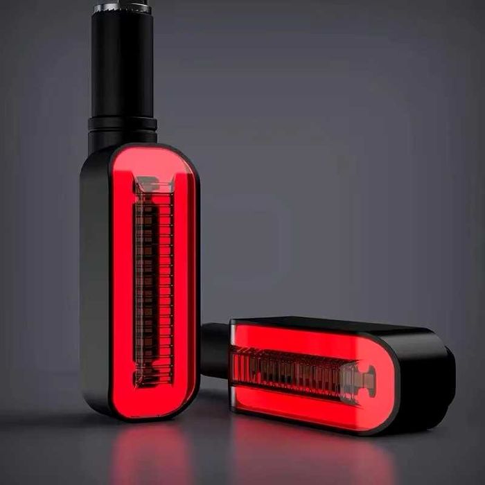 Par piscas dinâmicos LED com luz de presença oval