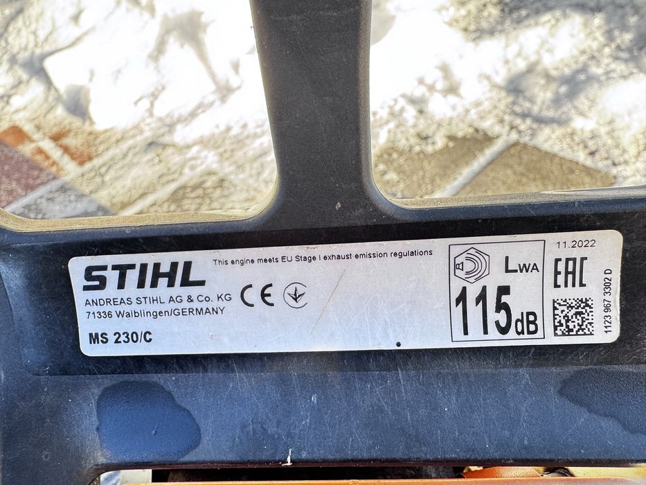 Бензопила Stihl ms 230. Штіль 230. Штиль 230.