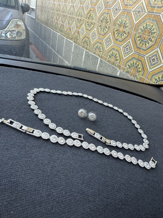 Conjunto Swarovski Prata