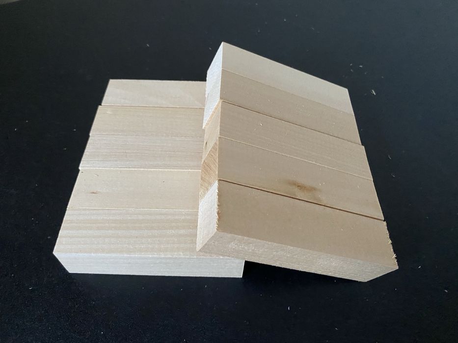 10 bloczków lipowych do rzezbienia