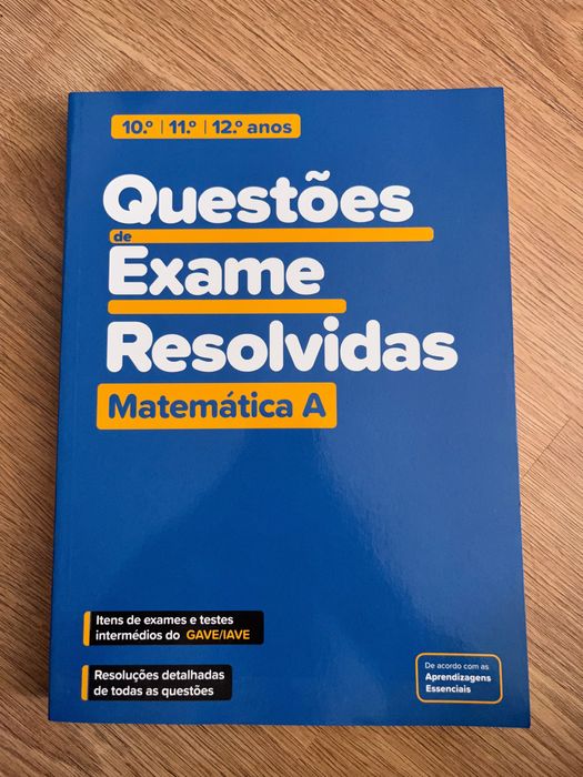 Livro preparação para exame Matemática A